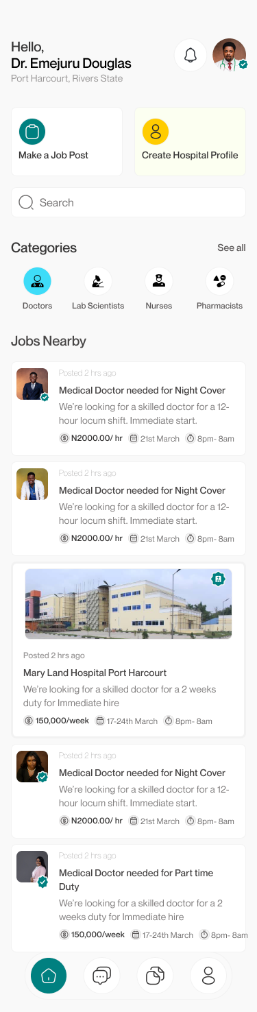 MedixHive home screen